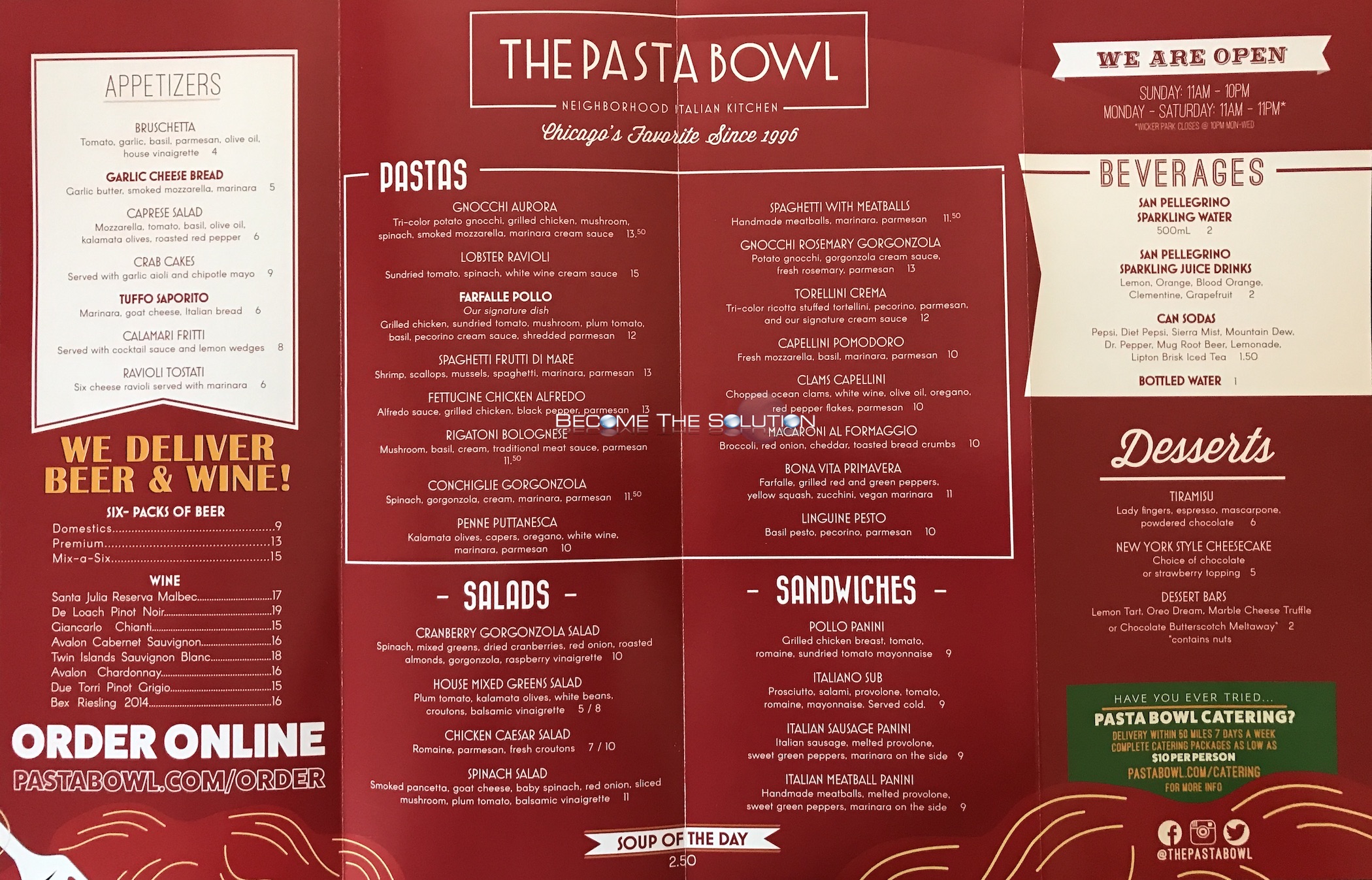 the-pasta-bowl-chicago-carry-out-menu-scanned-menu-with-prices